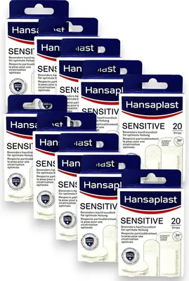 Produktbild von 10x Hansaplast Sensitive Strips 10x 20 Stück