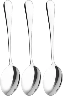 Produktbild von Set von 3 RVS 304 Suppenlöffel, Esslöffel, Tafellöffel 17 cm, für Küche