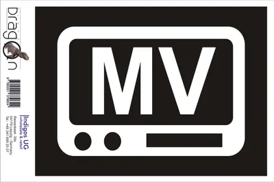 Produktbild von Aufkleber / Autoaufkleber - JDM / Die cut / Auto / OEM - Malediven MV - 160x110 mm silber - Heckscheibe / Heckscheibenaufkleber