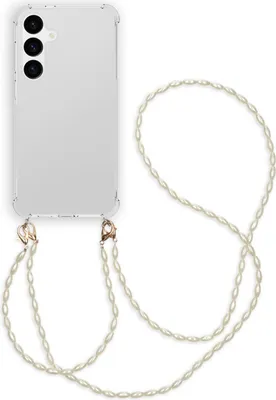 Zdjęcie produktu dla imoshion Backcover ze sznurkiem + bransoletka - Perły dla Samsung Galaxy S24 Plus - Przezroczysty