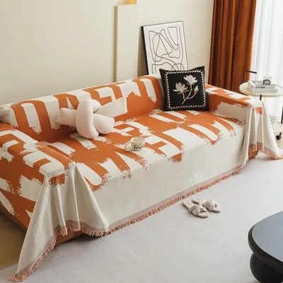 Immagine prodotto di Omgoods - Coperta per divano in velluto con frange decorative - Plaid versatili per tutte le stagioni