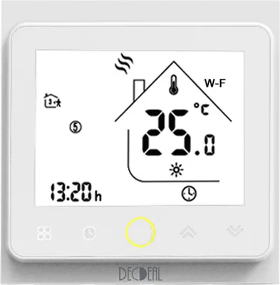 Produktbild von Wi-Fi Smart Thermostat Temperaturregler APP Control 5A Kompatibel mit Alexa / Google Home Wasser- / Gaskessel-Thermostaten fuer Zuhause - Weiss