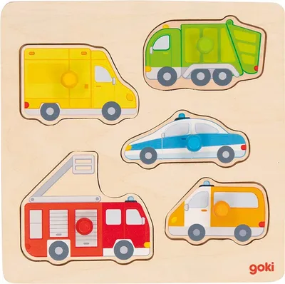 Produktbild von Goki 57445, 5 Stück(e), Fahrzeuge, 1 Jahr(e)