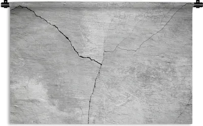Produktbild von MuchoWow® Wandteppich Wandbehang Beton - Grau - Weiß - Industriell 120x80 cm Tapisserie Dekoration Wandtuch - Wanddekorationen - Wandtücher