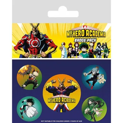 Produktbild von My Hero Academia Charakter Abzeichen Set