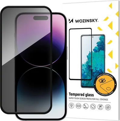 Zdjęcie produktu dla Wozinsky Privacy Glass Szkło hartowane dla Apple iPhone 16 Pro - Czarny  KP34927