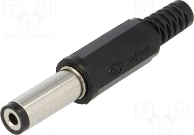 Produktbild von 1x Stecker 5,5/2,1mm weiblich zur DC-Stromversorgung  14,5mm XNES/J 210 SCHWARZ DC St
