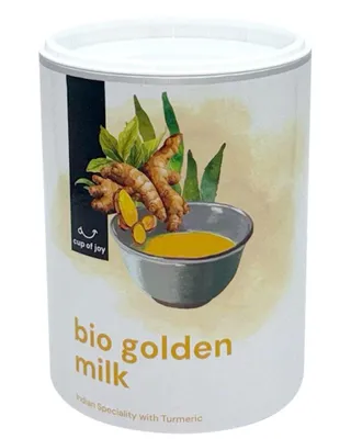 Produktbild von Cup of Joy -Goldenmilk 500g Kurkuma latte, oder für heiße Tage als Frappe