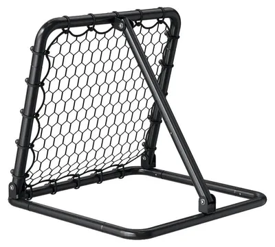 Imagen del producto de Red de rebote para fútbol, con ángulos ajustables, fabricada con tubos de acero duraderos, de color verde