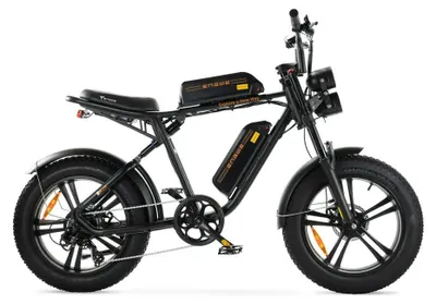 Image de ENGWE M20 - Fatbike électrique avec antivol à chaîne - 20 pouces - Moteur 250W - Autonomie 150 km - 7 vitesses - Freins à disque - Batterie 1248Wh - Fourche suspendue - Noir