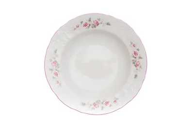 Obrázok produktu pre Thun 1794 Hlboký tanier, český porcelán, Bernadotte, 23 cm, ružový, ružový pruh, Thun