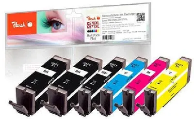 Productafbeelding van Peach PI100-303 Peach Patrone Canon PGI-570XL/ CLI-571XL MultiPack Plus remanufactured