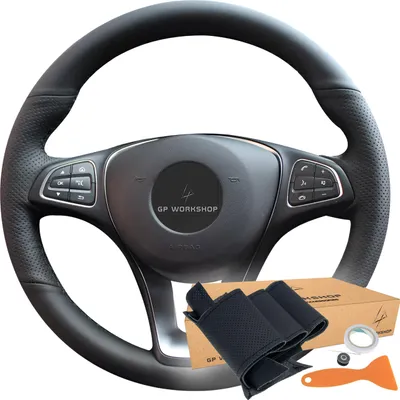 Obrázek produktu pro Mercedes potah volantu černý pro W205 A W176 X253 X156