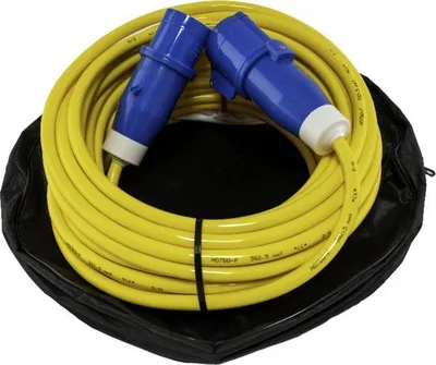 Immagine prodotto di Hollex 15 metri di cavo di alimentazione da terra 3x2,5mm² con spina CEE