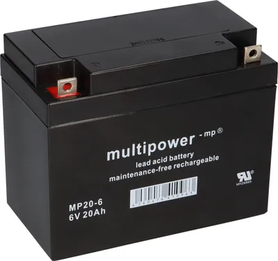 Produktbild von Multipower Blei-Akku MP20-6 Pb 6V 20Ah M5