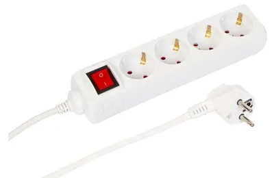 Obrázok produktu pre Microconnect MC-GRU0043WS, 3 m, Vnútorný, Typ F, Typ F, Uhlové, Biela