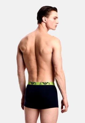 Produktbild von EMPORIO ARMANI Herren-Boxershorts, 3er-Pack, sichtbarer Gummizug, elastische Baumwolle, Art. EM000259 AF10778, L, Cotone 95%,Elasthan 5%