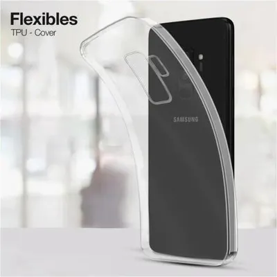 Produktbild von TPU-Hülle Transparent für Samsung Galaxy S8 / S9 / S9+ - Modellkompatibilität: Für Samsung Galaxy S9+ - Displayglas: Ohne 9H Displayglas