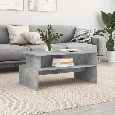 Produktbild von vidaXL Couchtisch Betongrau 90x55x42,5 cm Holzwerkstoff - Couchtisch - Couchtische - Couchtisch Niedrig - Tisch