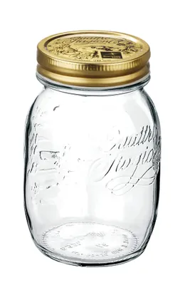 Produktbild von Bormioli Rocco Quattro Stagioni 12 Stück, Inhalt 500 ml, mit Deckel goldfarben