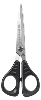 Produktbild von DUE CIGNI Schneiderschere, 12,7 cm (5 Zoll), rostfrei, Mikrozahnung, Kunststoffaugen