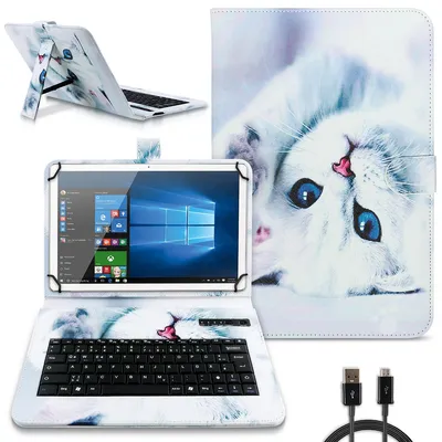 Produktbild von Hülle Tastatur für Lenovo Tab M10 Bluetooth Tasche Keyboard QWERTZ SchutzhülleFarben:Motiv 1