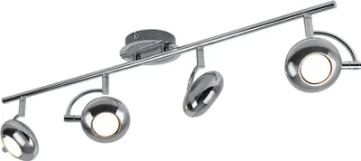 Produktbild von LED Deckenlampe, Chrom, bewegliche Spots, L 70 cm