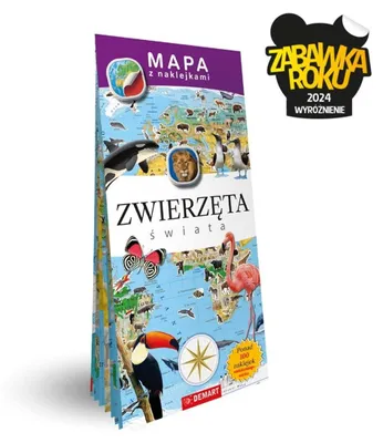 Zdjęcie produktu dla Tiere der Welt. Karte mit Aufklebern. Demart
