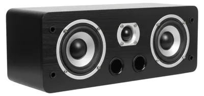 Immagine prodotto di Altoparlante centrale nero opaco, con una potenza di 100 W, per sistemi surround home cinema