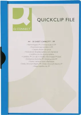 Produktbild von Connect Report cover A4 30 sheets Blue, 31 cm, 21,5 cm, Blau