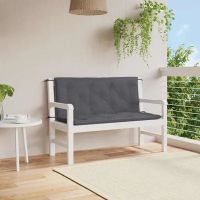 Produktbild von vidaXL Gartenbank-Auflage Anthrazit 120x(50+50)x7 cm Oxford-Gewebe