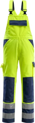 Zdjęcie produktu dla MASCOT 07169-470-171, Ogółem, Każda płeć, Granatowy (marynarski), Żółty, Bawełna, Poliester, 310 g/m², Twill.Do not soak.Wash separately.The product is certified to retain it qualities with 50 domestic...