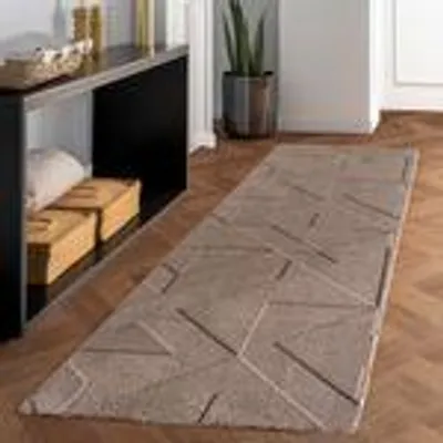 Produktbild von Skandinavischer Boho Teppich Wohnzimmer Einfarbig Beige und Creme Waschbarer Teppich, Größe: 80 x 150 cm, Farbe: Beige-3