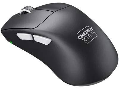 Produktbild von CHERRY XTRFY M64 Pro Wireless, rechts, RF Wireless, 26000 DPI, Schwarz, Silber
