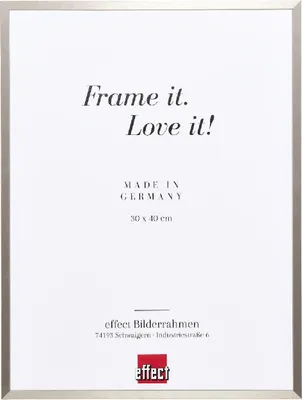 Image de Cadre photo aluminium gris brossé antireflectif 25x80 cm