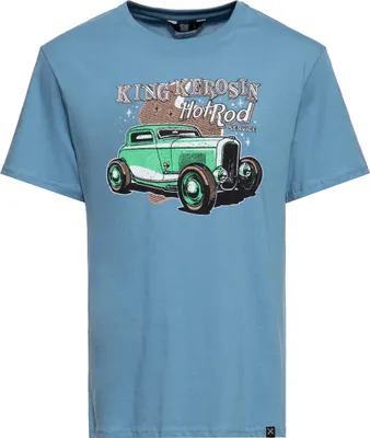 Produktbild von KING KEROSIN T-Shirt Mit Retro-Artwork Print Hotrod Service Blau M