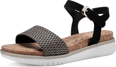 Produktbild von Tamaris Sandalette - Schwarz Combi Textil Größe: 41 Normal