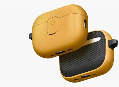 Zdjęcie produktu dla Etui Uniq Clyde do AirPods Pro 3. generacji - żółto-szare