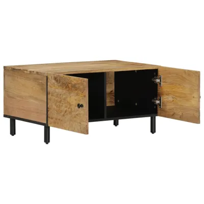 Image de vidaXL Table basse 80x50x40 cm en bois massif de manguier