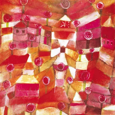 Produktbild von Paul Klee Kunstdruck Bild - Rosengarten, 1920 (70 x 70 cm)