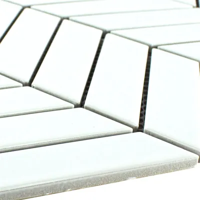 Produktbild von Keramik Mosaik Fliesen Elbistan Weiß Matt