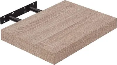 Image de Étagère en chêne de 25 cm, support à livres en bois