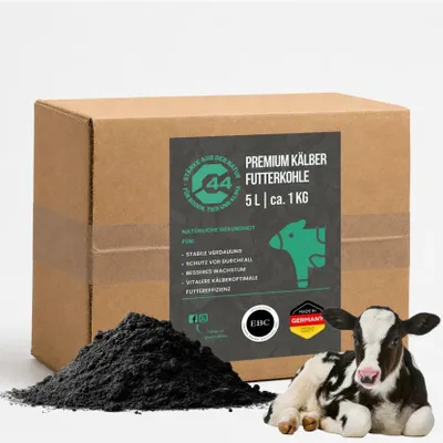 Produktbild von C44 Futterkohle für Kälber | Aufzucht-Schutz & Darmstabilität - 5L