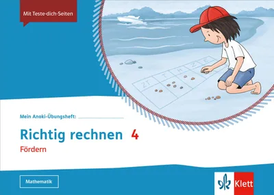 Produktbild von Mein Anoki-Übungsheft. Richtig Rechnen 4. Fördern. Übungsheft Klasse 4