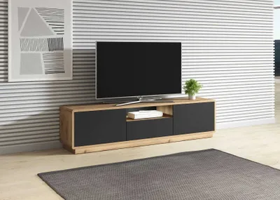 Obrázek produktu pro Televizní stolek NIKET 180 cm - Dub taurus / černý