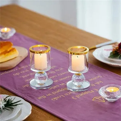 Produktbild von Famanu Kerzenhalter Kristall-Säule - Transparent