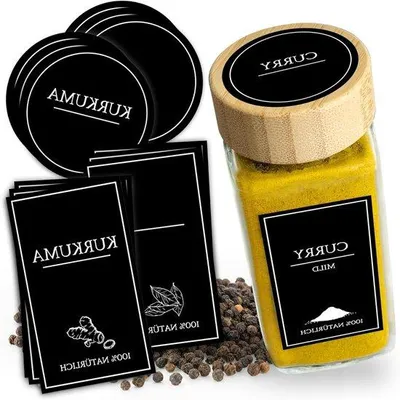 Obrázok produktu pre Sada štítkov na bylinky – obdĺžnikové a okrúhle štítky – s bielou fixkou – štítky na bylinky – 336 ks