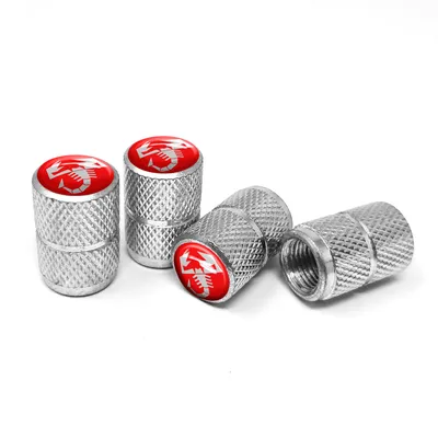 Zdjęcie produktu dla Kołpaki do opon gumowych Abarth Universal czerwone, 4 szt