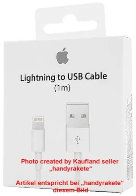 Produktbild von Daten-/Ladekabel - USB-A auf Lightning (Apple MD818ZM/A) - 1m - Blister