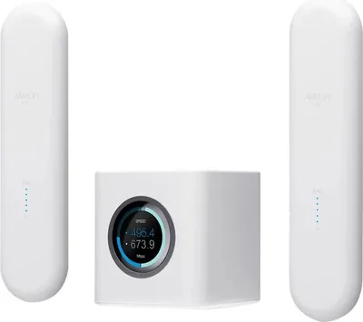 Produktbild von AmpliFi HD, Weiß, Tabletop-Router, Dual-Band (2,4 GHz/5 GHz), Wi-Fi 5 (802.11ac), 5250 Mbit/s, 802.11a, 802.11b, 802.11g, Wi-Fi 4 (802.11n), Wi-Fi 5 (802.11ac)